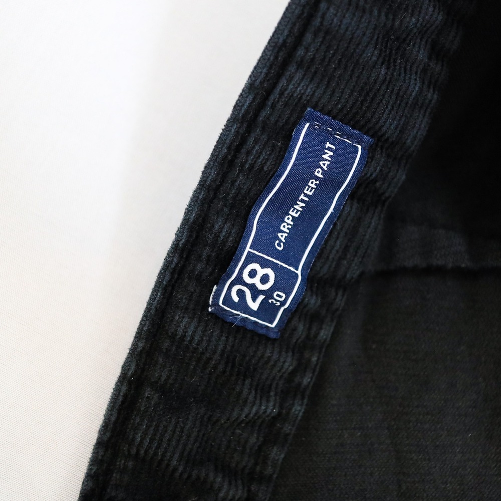 Gap Carpenter Pant Men 28x30 Black Corduroy Double Knee Utility Workwear Pants - Picture 8 of 12